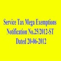 Mega Exemptions Notification