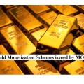 Gold Monetization Schemes issued by MOF