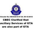 CBEC : Ancillary Services of GTA are also part of GTA
