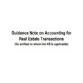 Guidance Note on Accounting for Real Estate Transactions