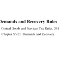 CGST Demand and Recovery Rules