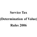 Service Tax Determination of Value Rules 2006
